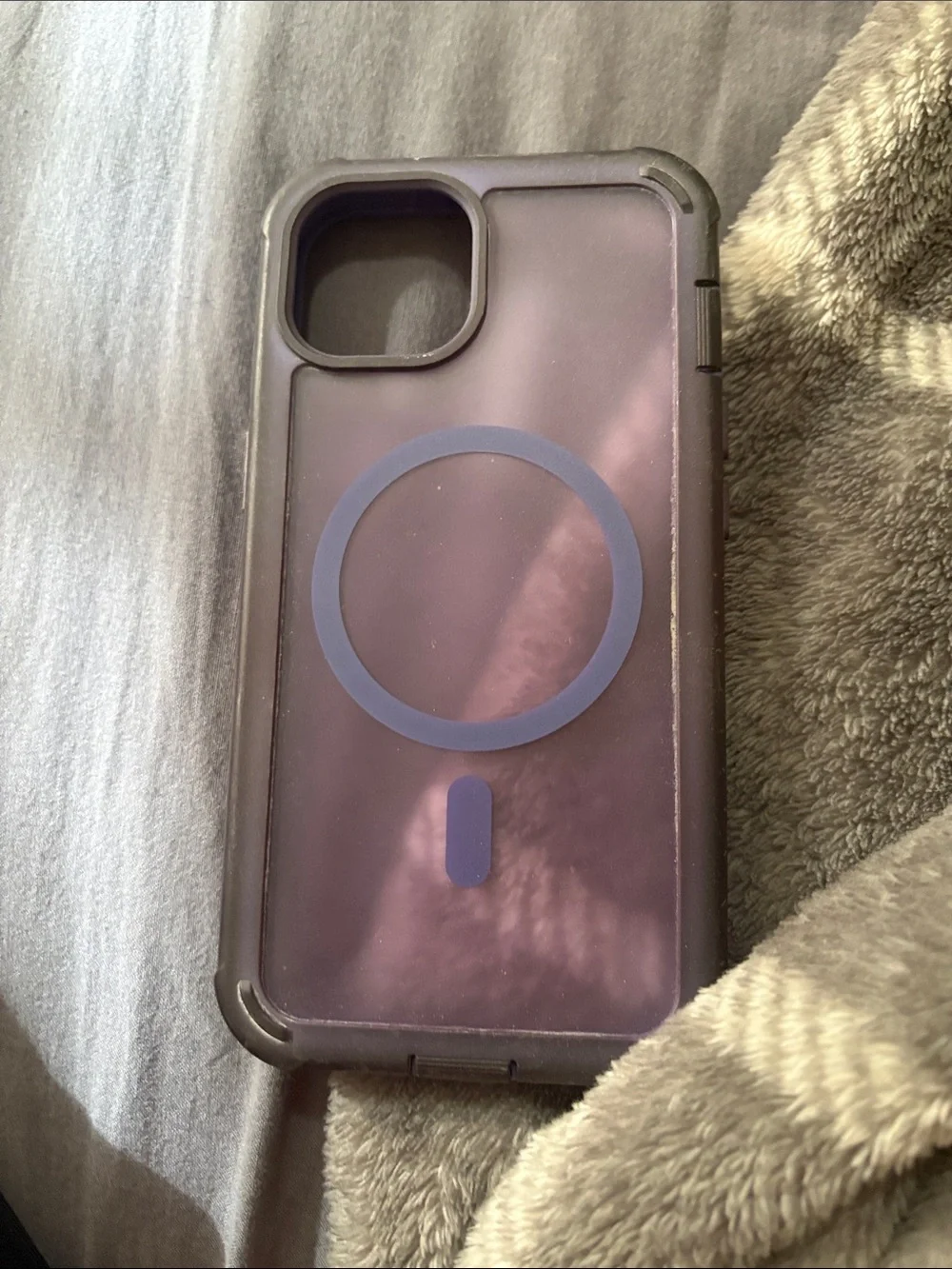 Protective Purple MagSafe-Compatible Phone Case